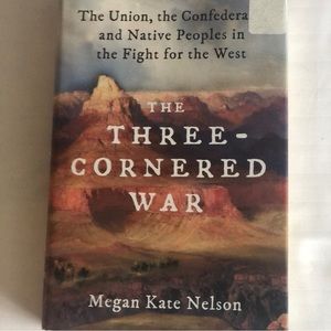 Hardback book The Three Cornered War written by Megan Kate Nelson